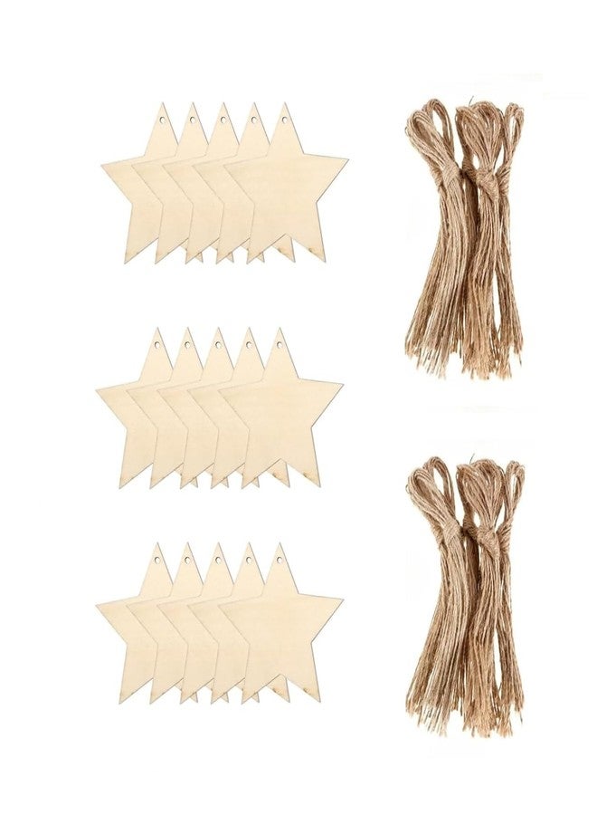 CozyCrest زينة عيد الميلاد من كوزي كريست، قطع من خشب MDF وشرائح خشبية، قطع غير مكتملة لتعليق شجرة عيد الميلاد، عناصر زينة يدوية الصنع، مثالية لأعمال عيد الميلاد والهدايا (التصميم 5) - Image 1